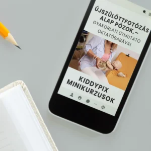 Újszülöttfotózás alap pózok, gyakorlati útmutató oktatóbabával