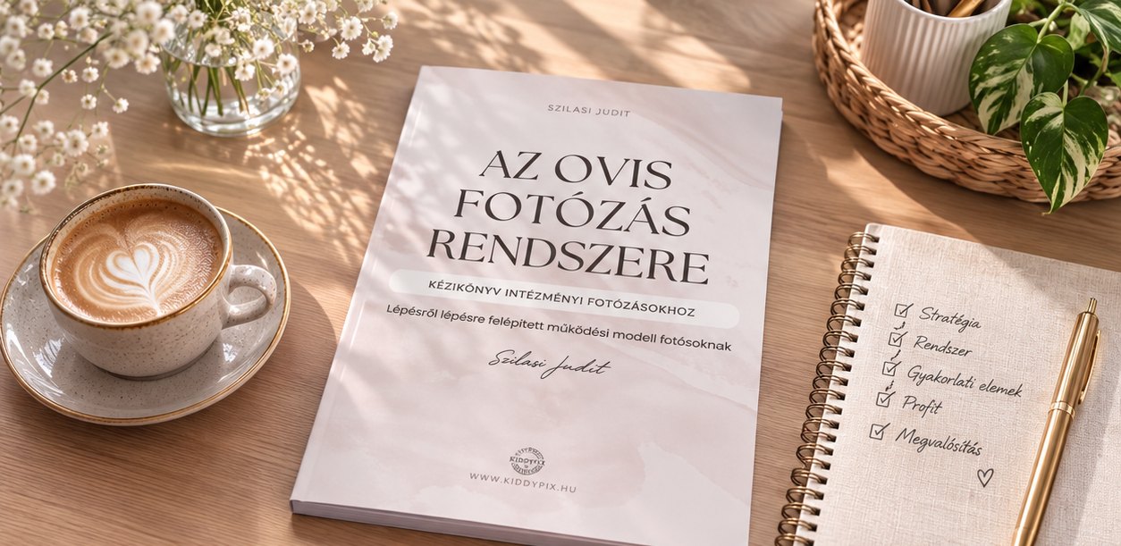 Az Ovis Fotózás Kézikönyve az asztalon